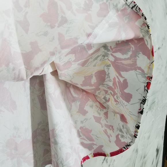 VINTAGE BLUE 90's Red Raspberry & White Full Skirt - Picture 5 of 6